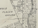 1905 Map of Beckenridge Summit County Colorado