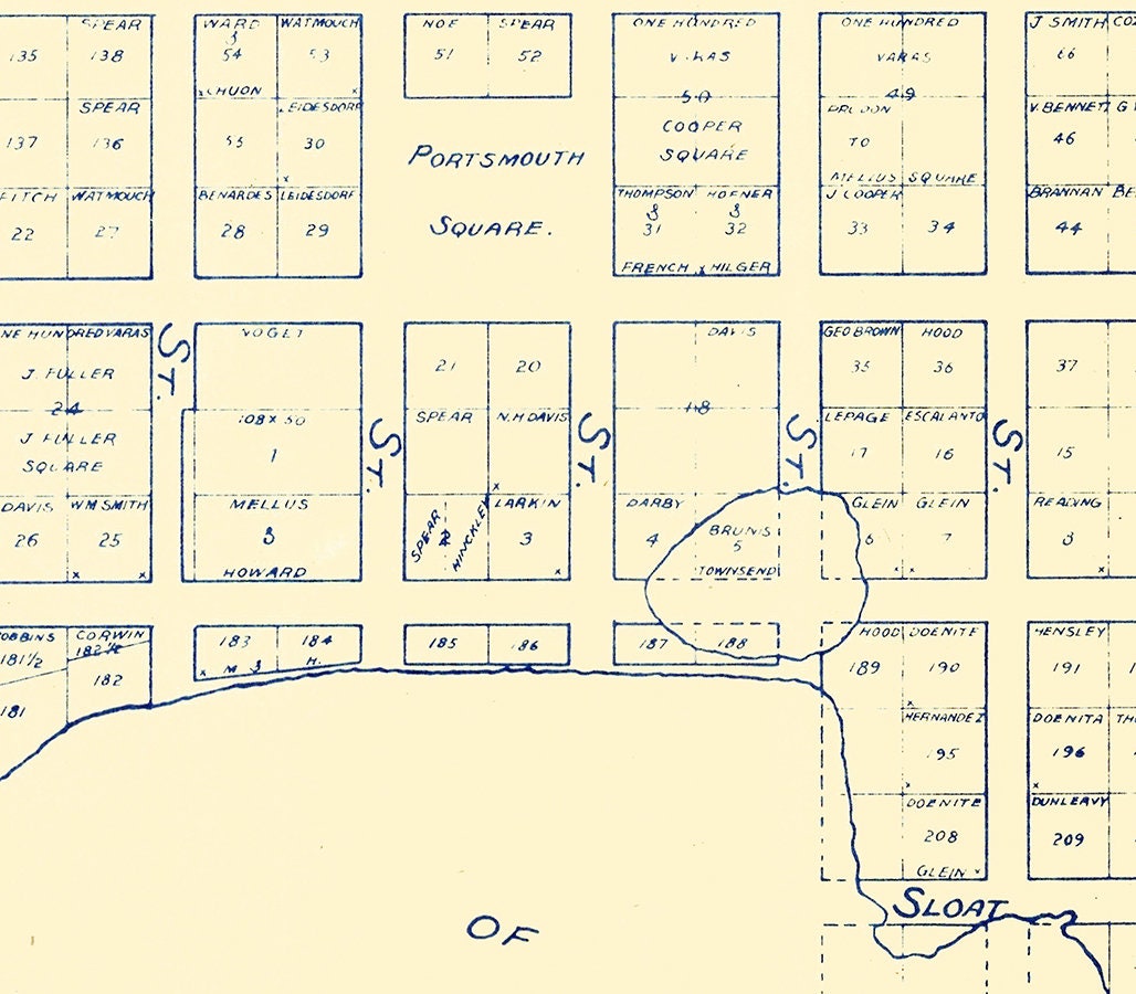 1847 Map of the Town of San Francisco California