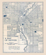 1900 Map of Denver Colorado