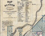 1872 Map of Colorado Towns
