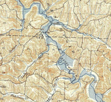 1903 Topo Map of Flushing Ohio Piedmont Reservoir