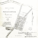 1868 Map of Pleasanton Alameda County California
