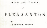 1868 Map of Pleasanton Alameda County California