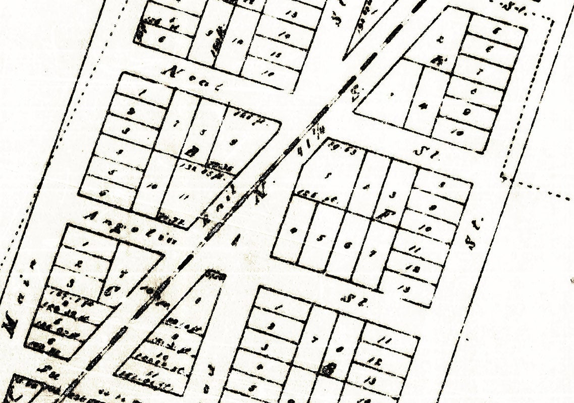 1868 Map of Pleasanton Alameda County California