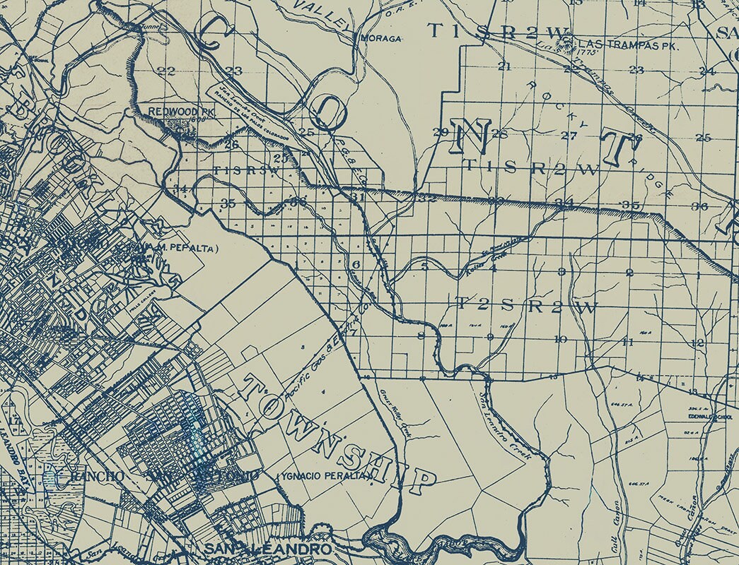 1914 Map of Alameda County California