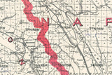 1914 Map of Napa County California