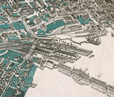 1876 Panoramic Map of Jacksonville Duval County Florida