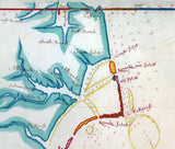 1667 Nautical Map of Carolina from Cape Henry to Saint Augustine