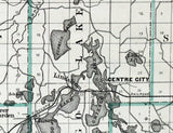 1888 Map of Chisago County Minnesota