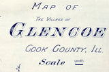 1924 Map of Glencoe Cook County Illinois