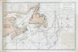 1784 Nautical Map of New Foundland Labrador Nova Scotia and Gulf of St Lawrence