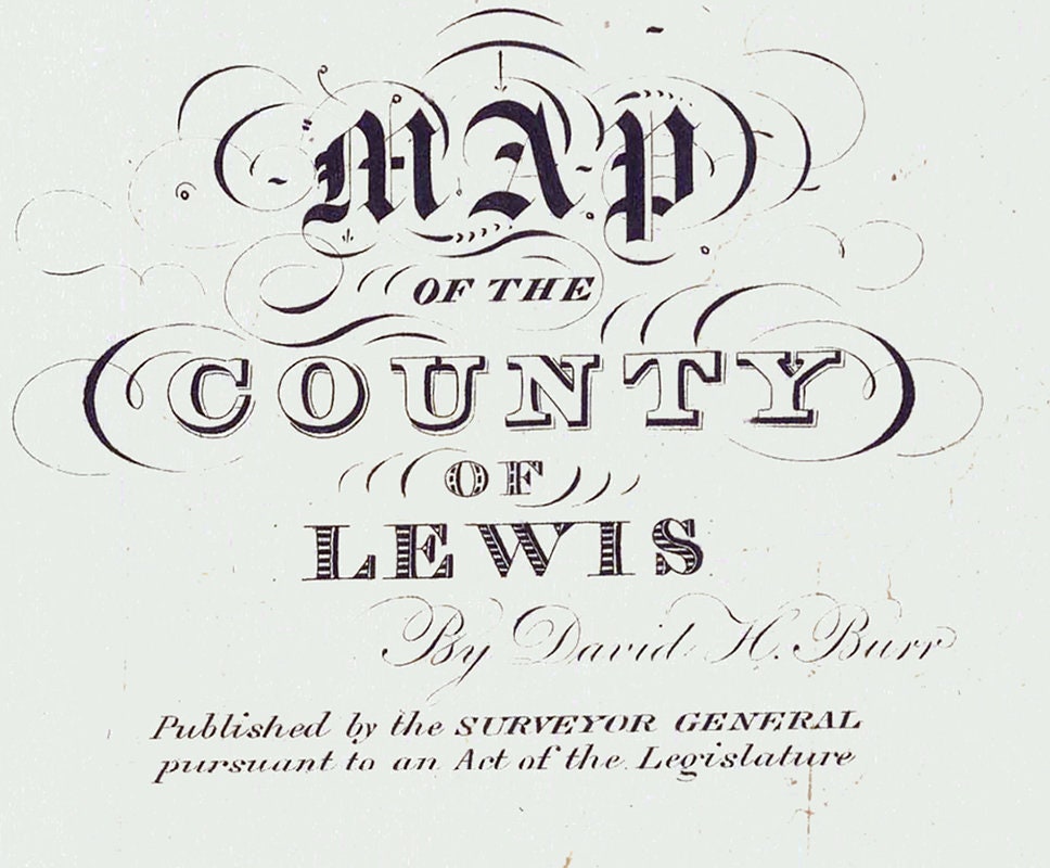 1829 Map of Lewis County New York