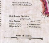 1851 Map of Iowa