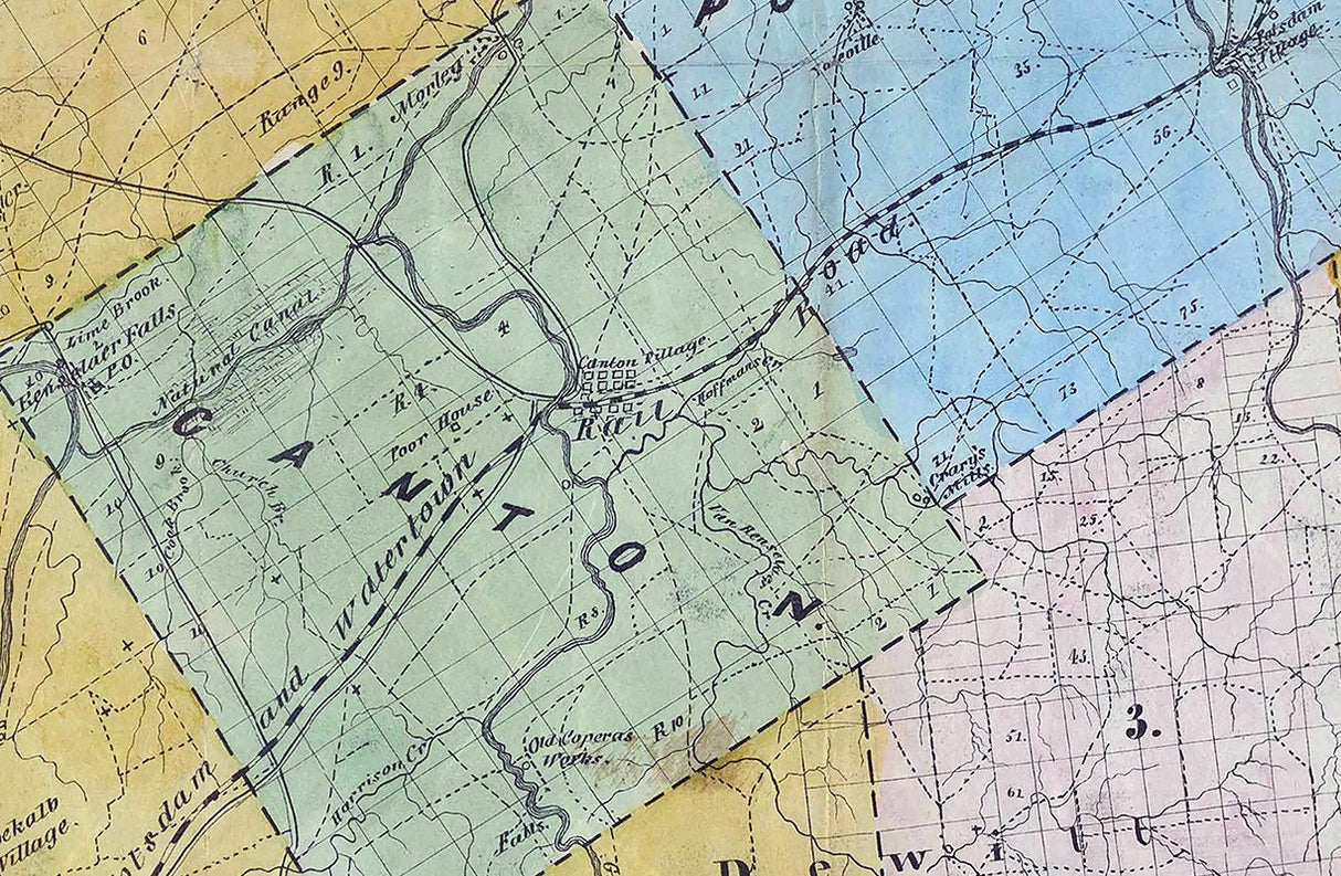 1853 Map of Saint Lawrence County New York