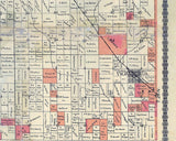1900 Farm Line & Mining Map of Jasper County Missouri and Adjoining Counties