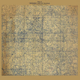 1921 Farm Line Map of Cherokee County Kansas