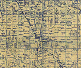 1921 Farm Line Map of Cherokee County Kansas