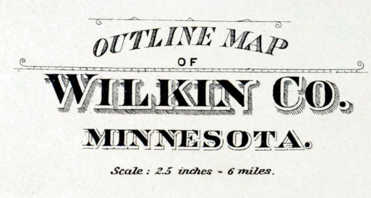 1903 Map of Wilkin County Minnesota