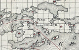 1920 Map of Vermilion Burntside and Trout Lake Minnesota