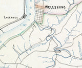 1889 Map of Brooke County West Virginia