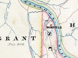 1889 Map of Putnam County West Virginia