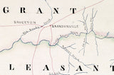 1889 Map of Preston County West Virginia