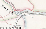 1889 Map of Taylor County West Virginia