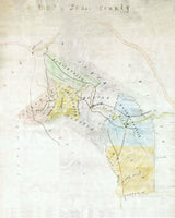 1867 Map of Jones County North Carolina