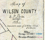 1879 Map of Wilson County North Carolina