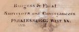 1870 Map of Parkersburg West Virginia