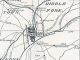 1898 Map of Forsyth County North Carolina