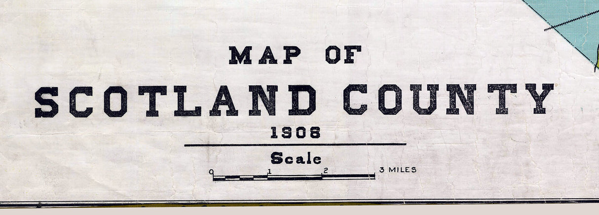 1908 Map of Scotland County North Carolina
