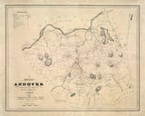 1830 Map of Andover Essex County Massachusetts