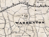 1874 Map of Warren County North Carolina