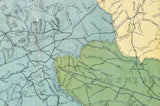 1910 Map of Brunswick County North Carolina