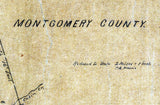 1868 Map of Montgomery County North Carolina