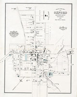 1882 Map of Oxford Granville County North Carolina