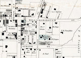 1882 Map of Oxford Granville County North Carolina