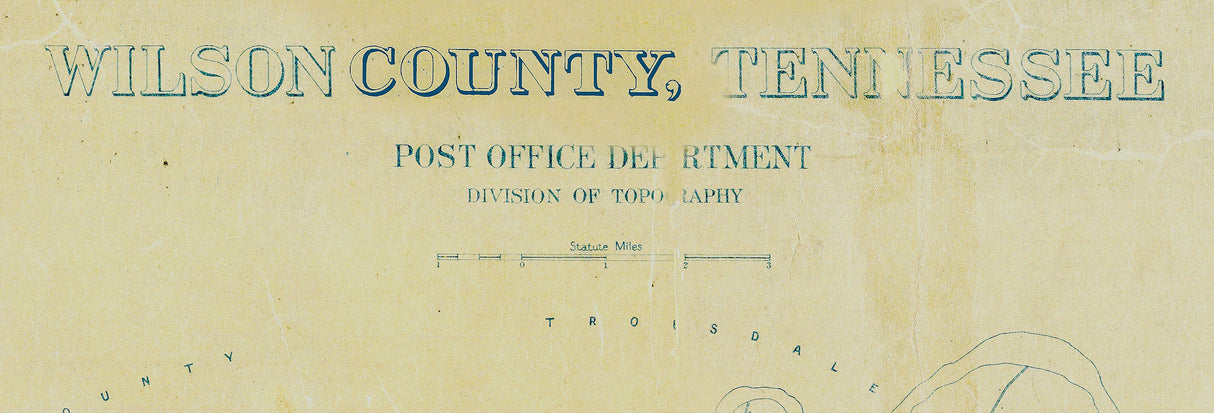 1903 Map of Wilson County Tennessee