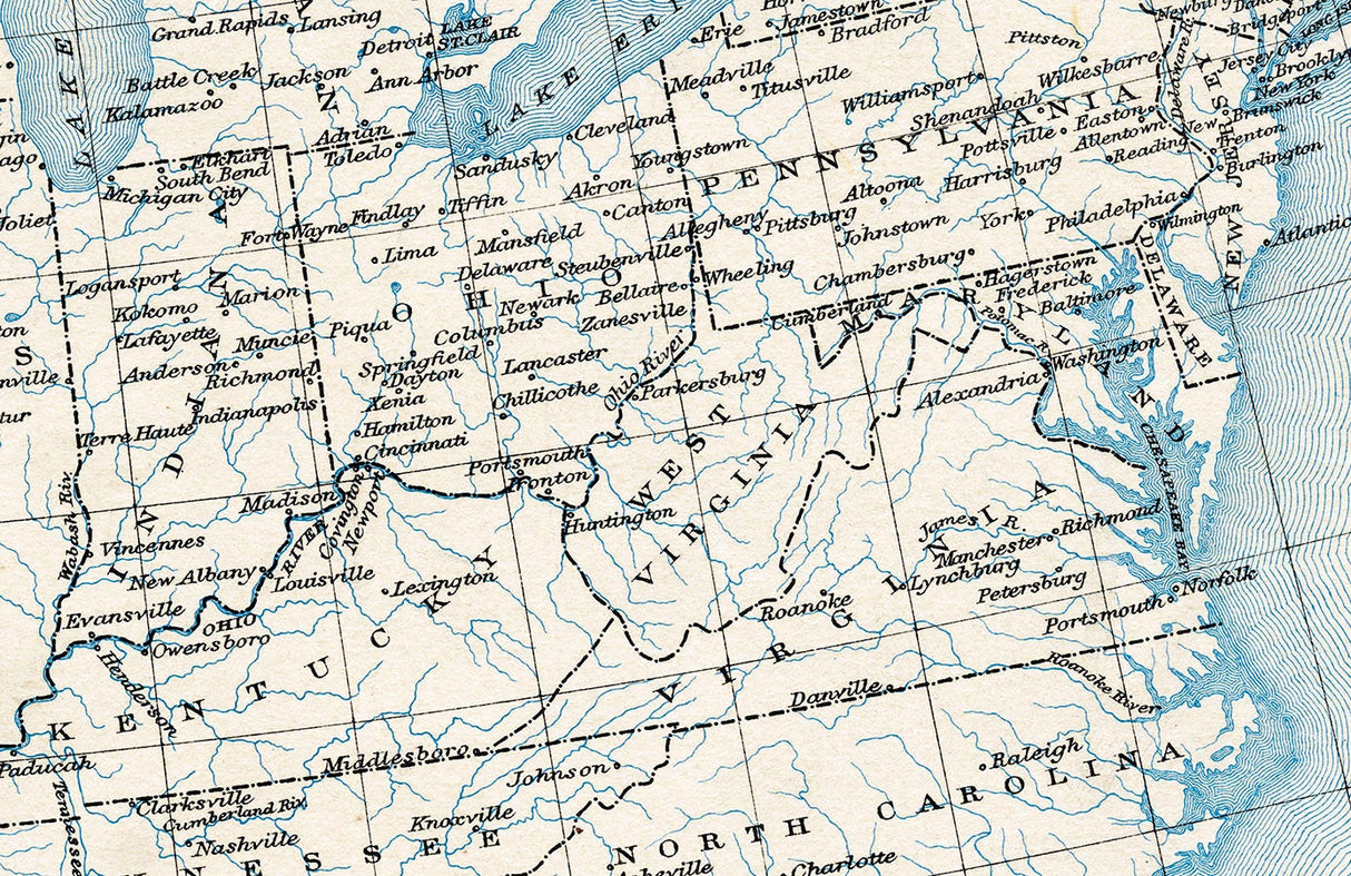 1898 Map of The United States