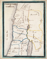 1835 Map of Palestine or Canaan