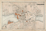 1874 Map of Wakefield Middlesex County Massachusetts