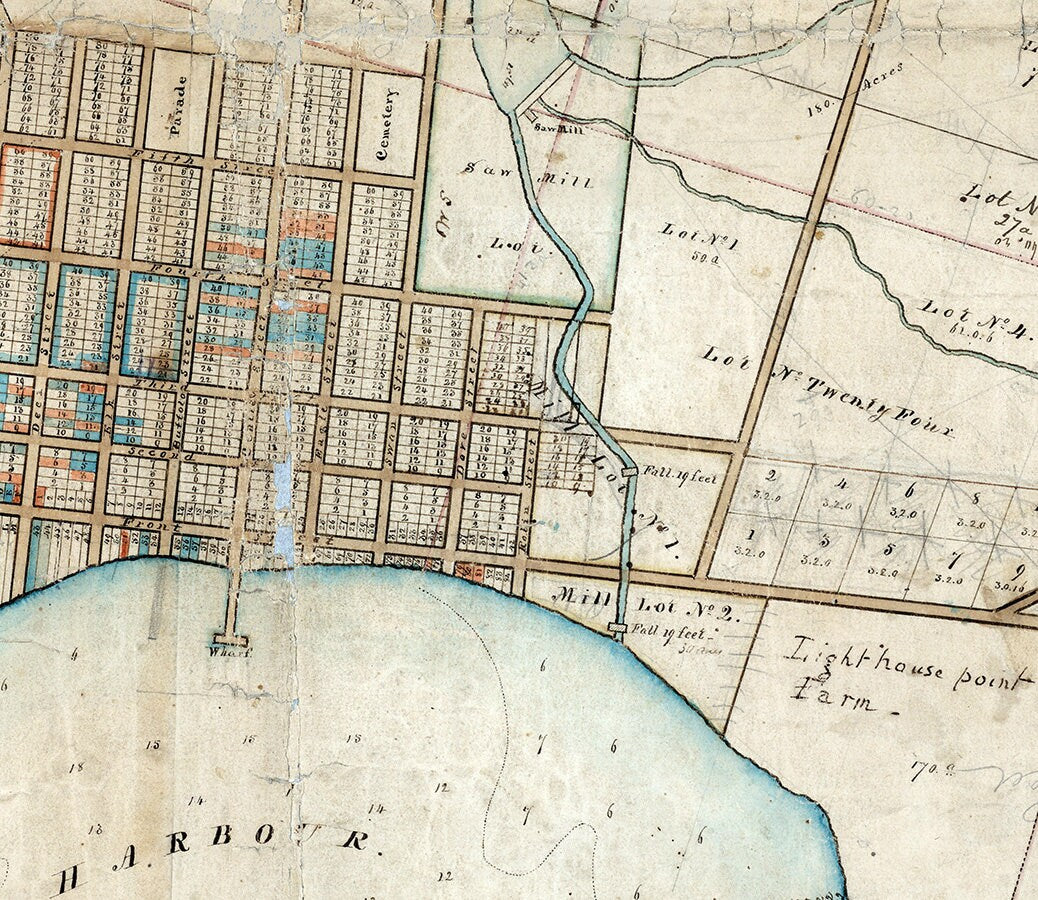 1836 Map of Dunkirk New York