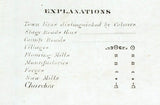 1829 Farm Line Map of Wayne County New York