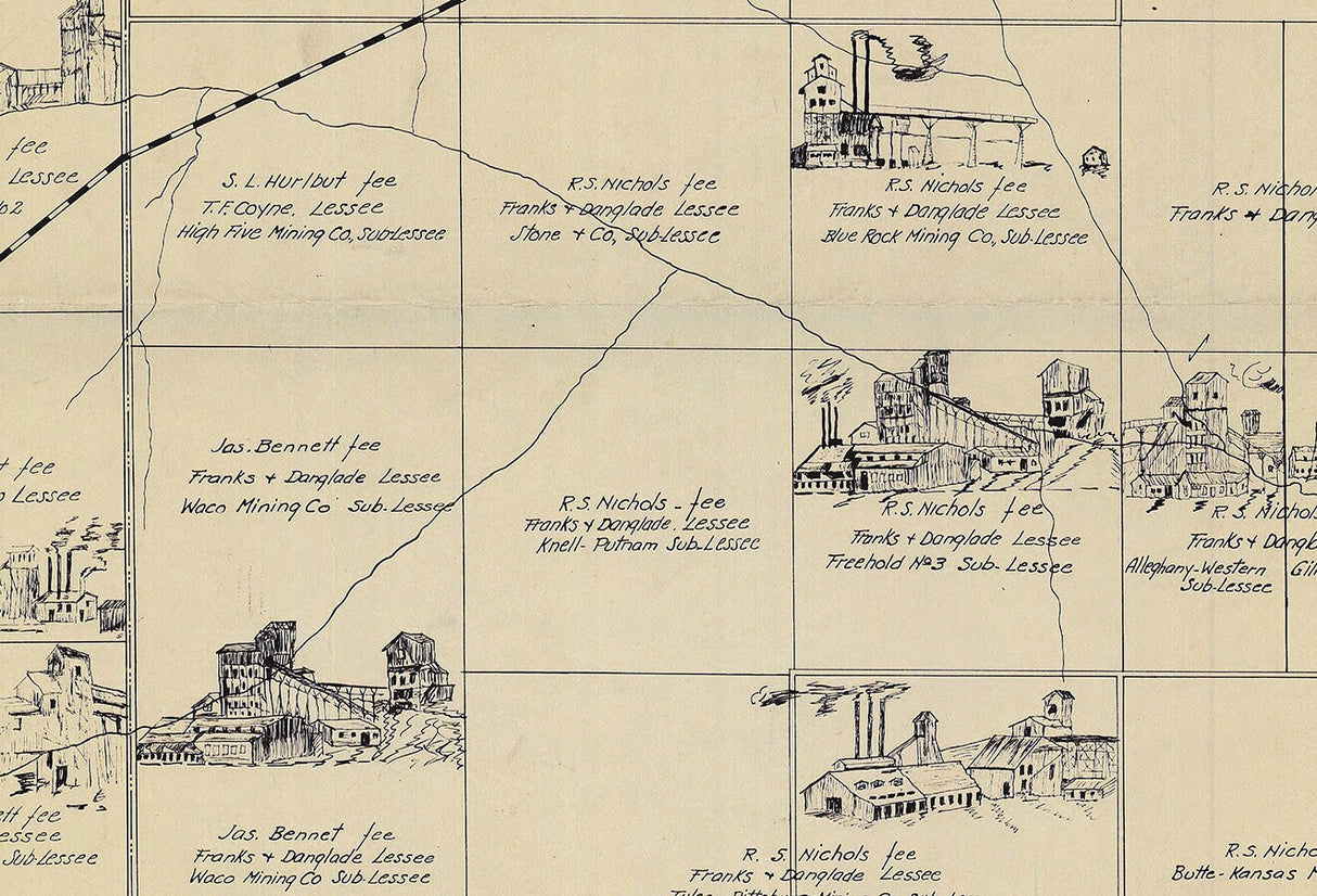 Waco Mining Field Map Kansas & Missouri