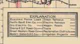 1914 Map of Contra Costa County California