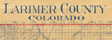 1900 Map of Larimer County Colorado