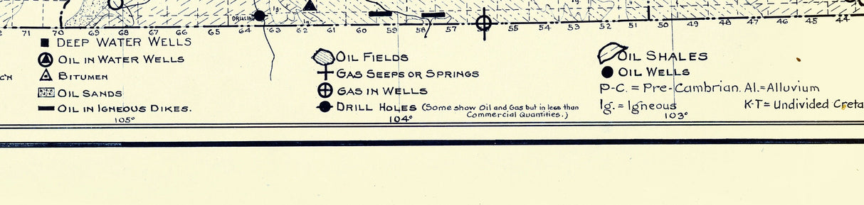 1919 Oil Well Map of Colorado