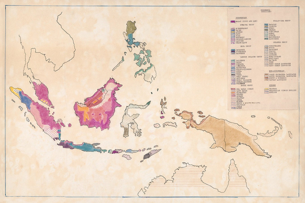 1943 Map of Indonesia