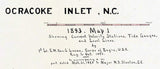 1893 Nautical Map of Ocracoke Inlet North Carolina